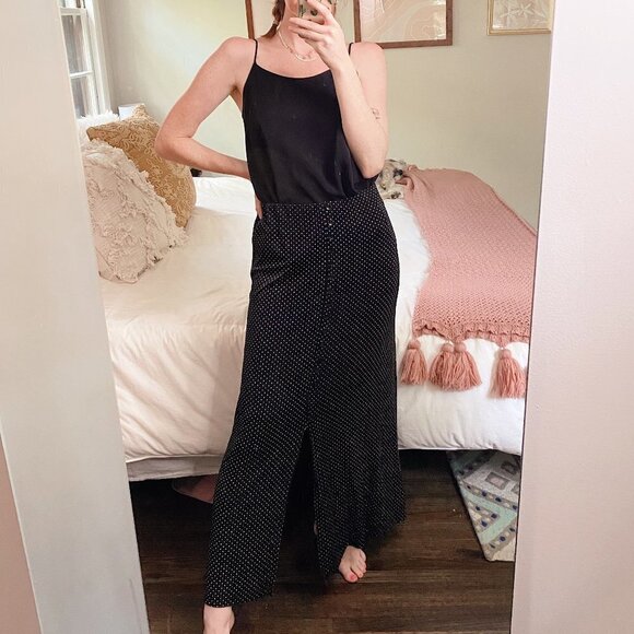 Briggs New York Vintage Black Polka Dot Skirt - Picture 2 of 8